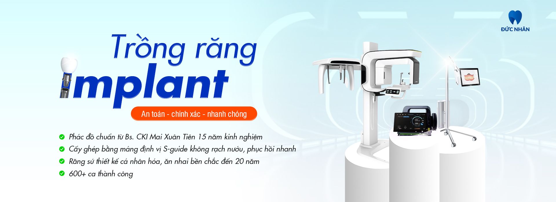 Trồng răng Implant uy tín tại Biên Hòa - Đồng Nai - Nha khoa Đức Nhân 